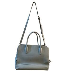 Urban Expressions Elegant Blue Gray Women's Large Satchel Crossbody Handbag